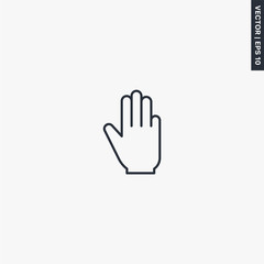 Four fingers icon