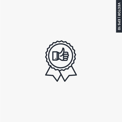 Good reward icon, linear style sign for mobile concept and web design