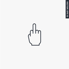Middle finger icon