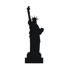 Statue of liberty silhouette vector symbol © valvectors