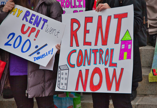 Rent Control Now (red)