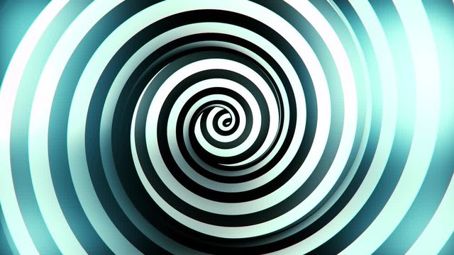 3d spiral retro loop animation