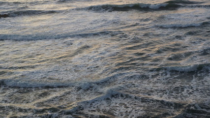 waves on beach