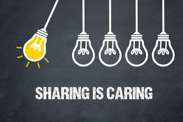Sharing is caring  - obrazy, fototapety, plakaty
