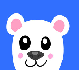 Stylized Polar Bear Background