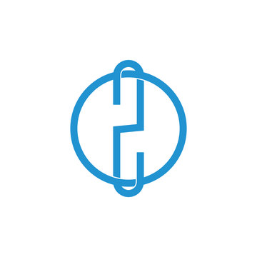 letter o2 linked overlap logo vector