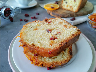 cake with cream and nuts