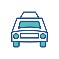 taxi icon collection, trendy style