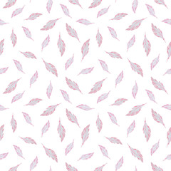 Watercolor romantic digital wallpaper of pink feathers. Great for wrapping Valentine's Day gifts, websites, scrapbooking, photo albums and other creative projects.