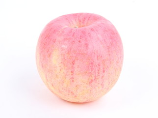 Ripe apple on white background