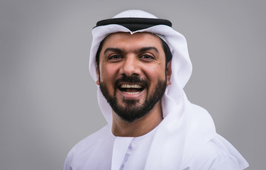 Arabic handsome man studio portraits