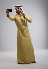 Arabic handsome man studio portraits