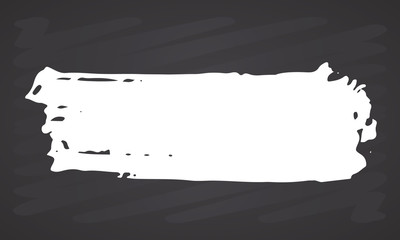 Brush stroke hand drawn grunge texture vector illustration isolated on white background