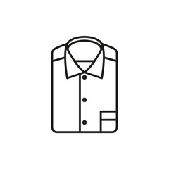 Shirt icon. Simple linear vector illustration