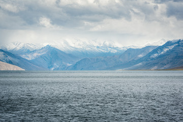Obraz na płótnie Canvas View of Tso Moriri Lake, Ladakh, india