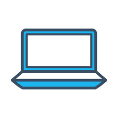 Laptop icon vector template illustration design