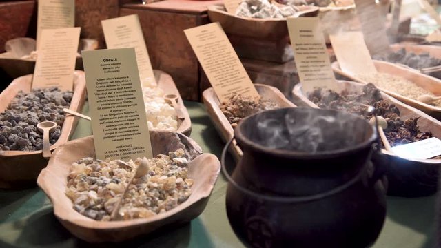 4K Incense Displayed In A Flea Market At A Music Festival