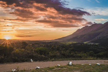 Langeberg Mountain Sunset