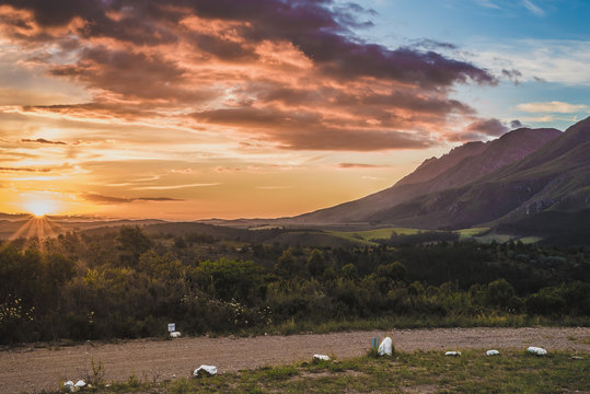 Langeberg Mountain Sunset