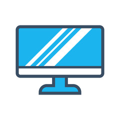 Monitor icon vector template illustration design