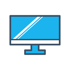 Monitor icon vector template illustration design