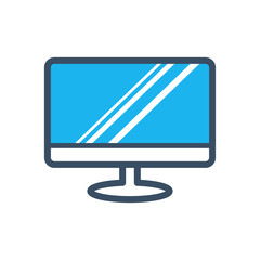 Monitor icon vector template illustration design