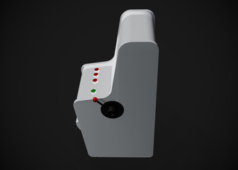 Slot Machine Casino Retro Style 777 One Arm Gambit 3D Render