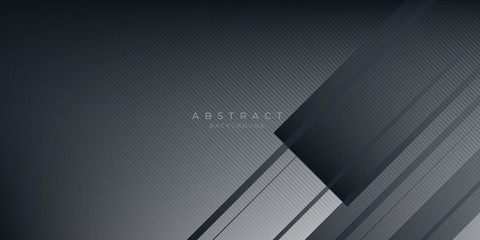  Dark black neutral abstract background for presentation design