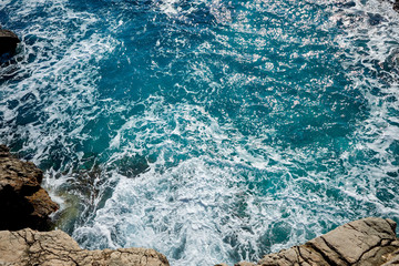 sea and mountains in the Montenegro