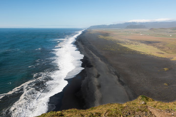 black beach in iceland