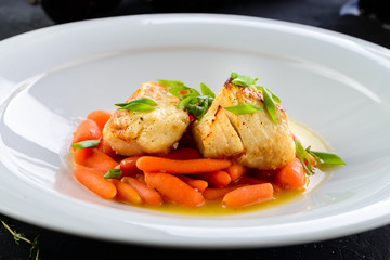 fish with vegetables