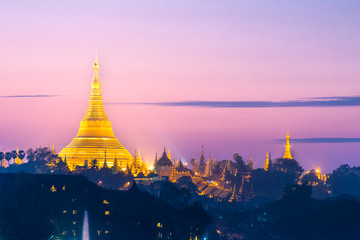 Shwedagon Paya in Yangon in Myanmar