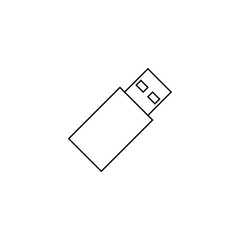 Usb flash drive icon. Memory symbol. Logo design element