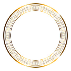 Luxury golden empty label