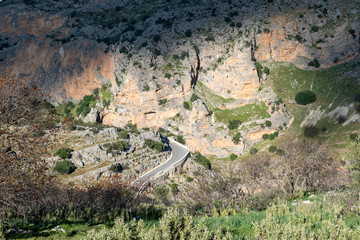 Side Mountain, windy road