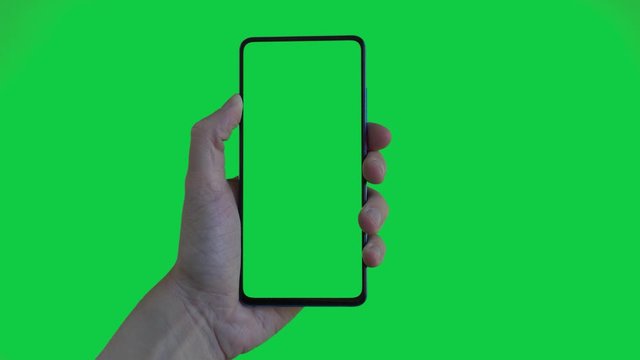 10 Smartphone Hand Gestures, Green Screen