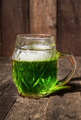 Green Beer Glass