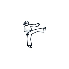 martial arts creative icon. From Sport icons collection. Isolated martial arts sign on white background