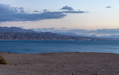 Red Sea coast in the evening