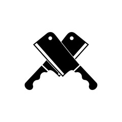 cooking knife icon vector logo