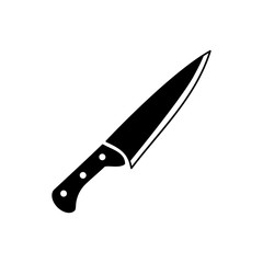 cooking knife icon vector logo