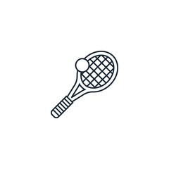 Tennis creative icon. From Sport icons collection. Isolated Tennis sign on white background