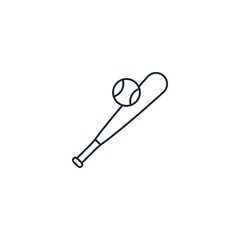 Baseball creative icon. From Sport icons collection. Isolated Baseball sign on white background