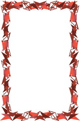 Obraz premium Photo frame of triangles of different colors and sizes