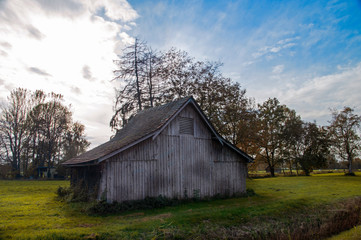 Obraz premium Riedhütte im Dornbirner Ried