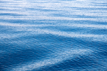 Sea with waves and ripples