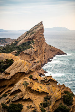 France, Cote d'Azur, La Ciotat, View on Cap de l'Aigle
