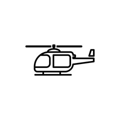 helicopter icon trendy flat design