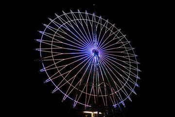 Obraz premium luminous ferris wheel