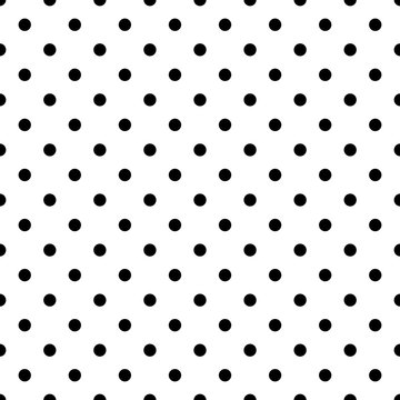 Small black polka dots on white background - retro seamless vector dalmatian pattern for backgrounds, blogs, www, scrapbooks, party or baby shower invitations and elegant wedding cards